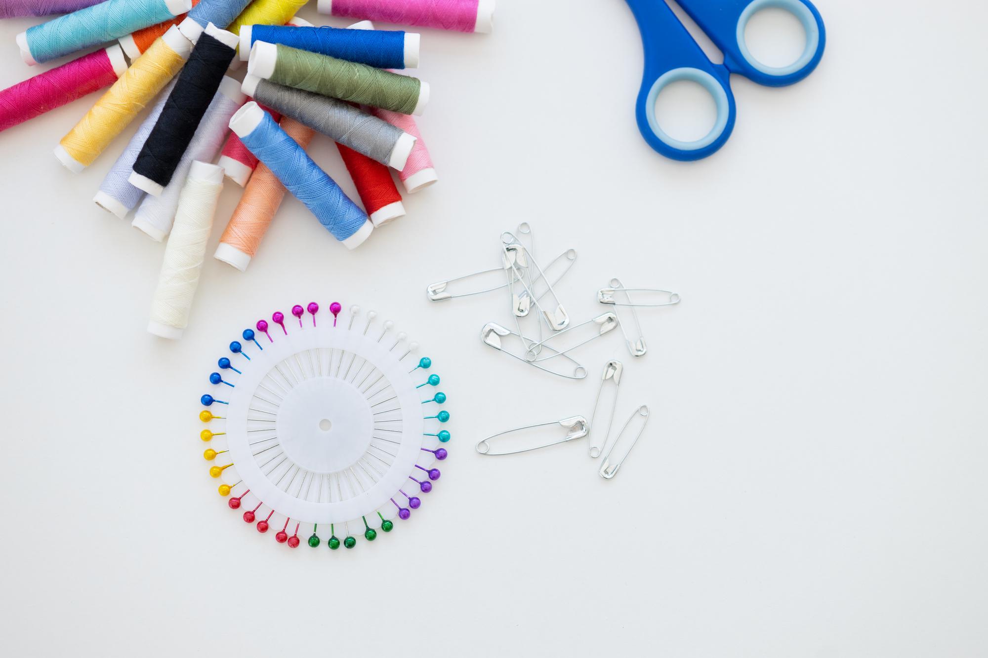 Compact visual of embroidery kit and threads
